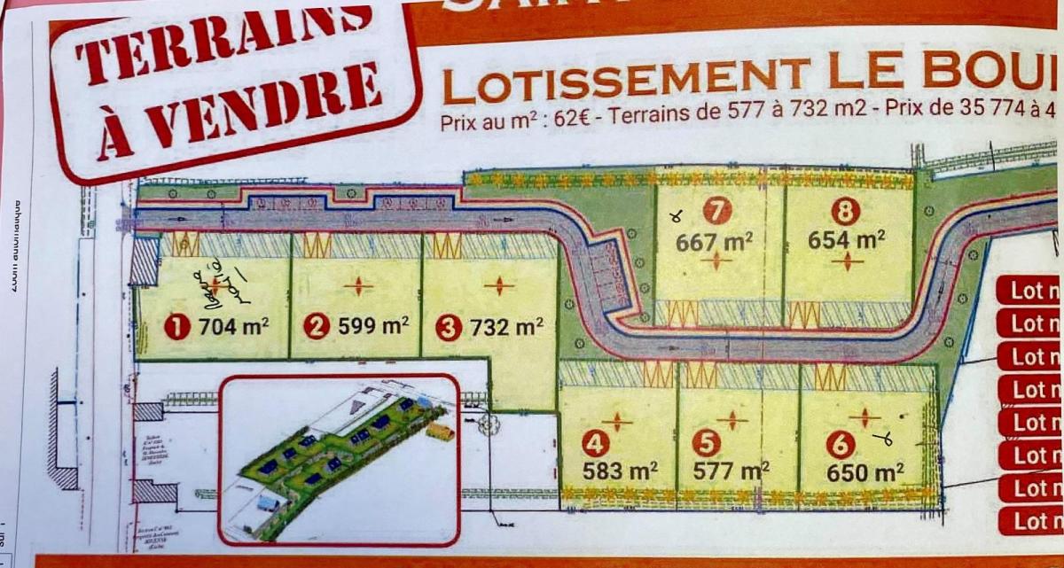 Terrain 704 m² · à Saint-Jacques-de-Néhou · 38 748 €