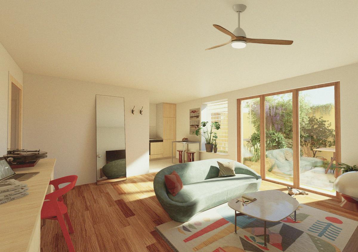 Appartement 54 m² · à Bordeaux · 53,7 m² · 370 000 €