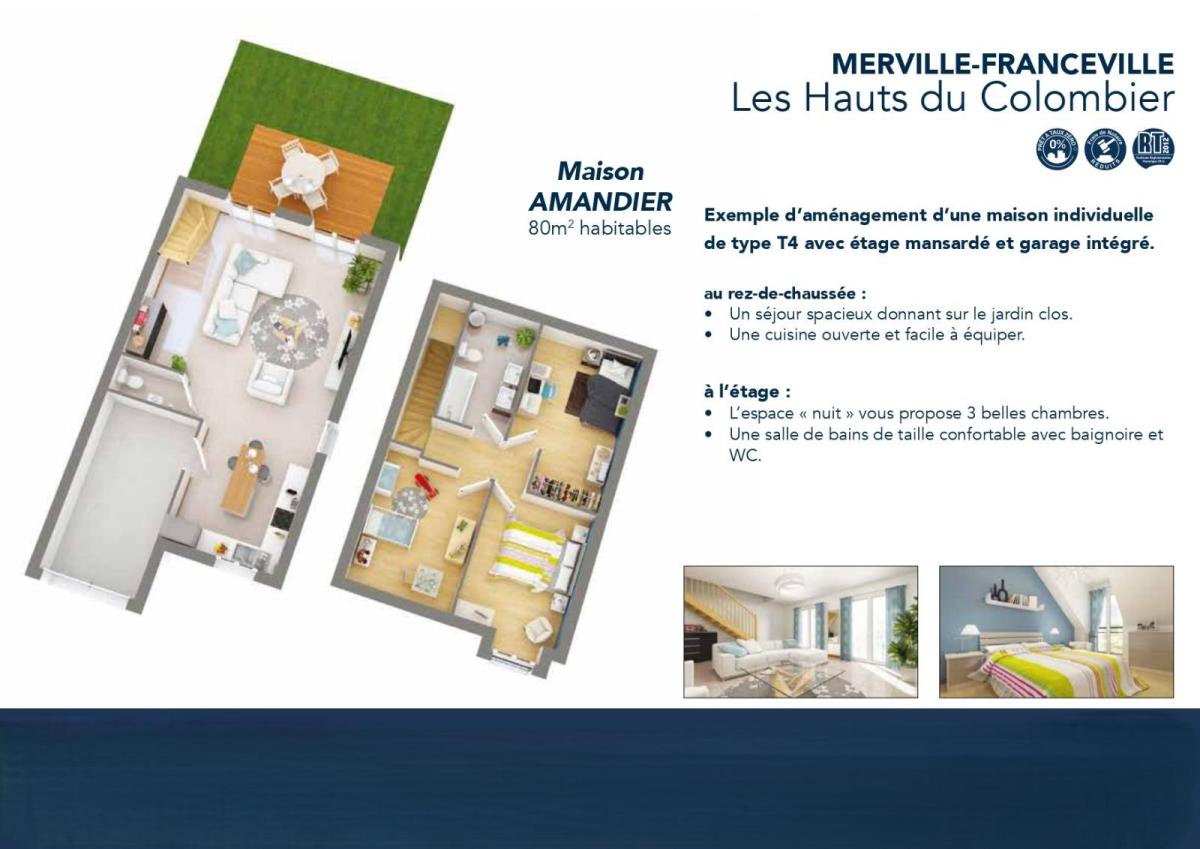 Maison 4 pièces 80 m² · à Merville-Franceville-Plage · 80 m² · 252 900 €