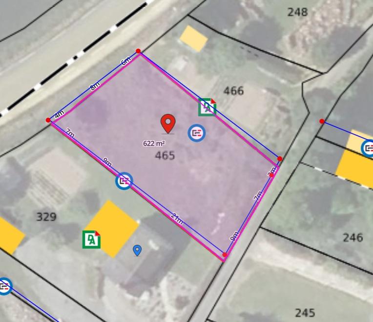 Terrain 630 m² · à Poullaouen · 13 500 €