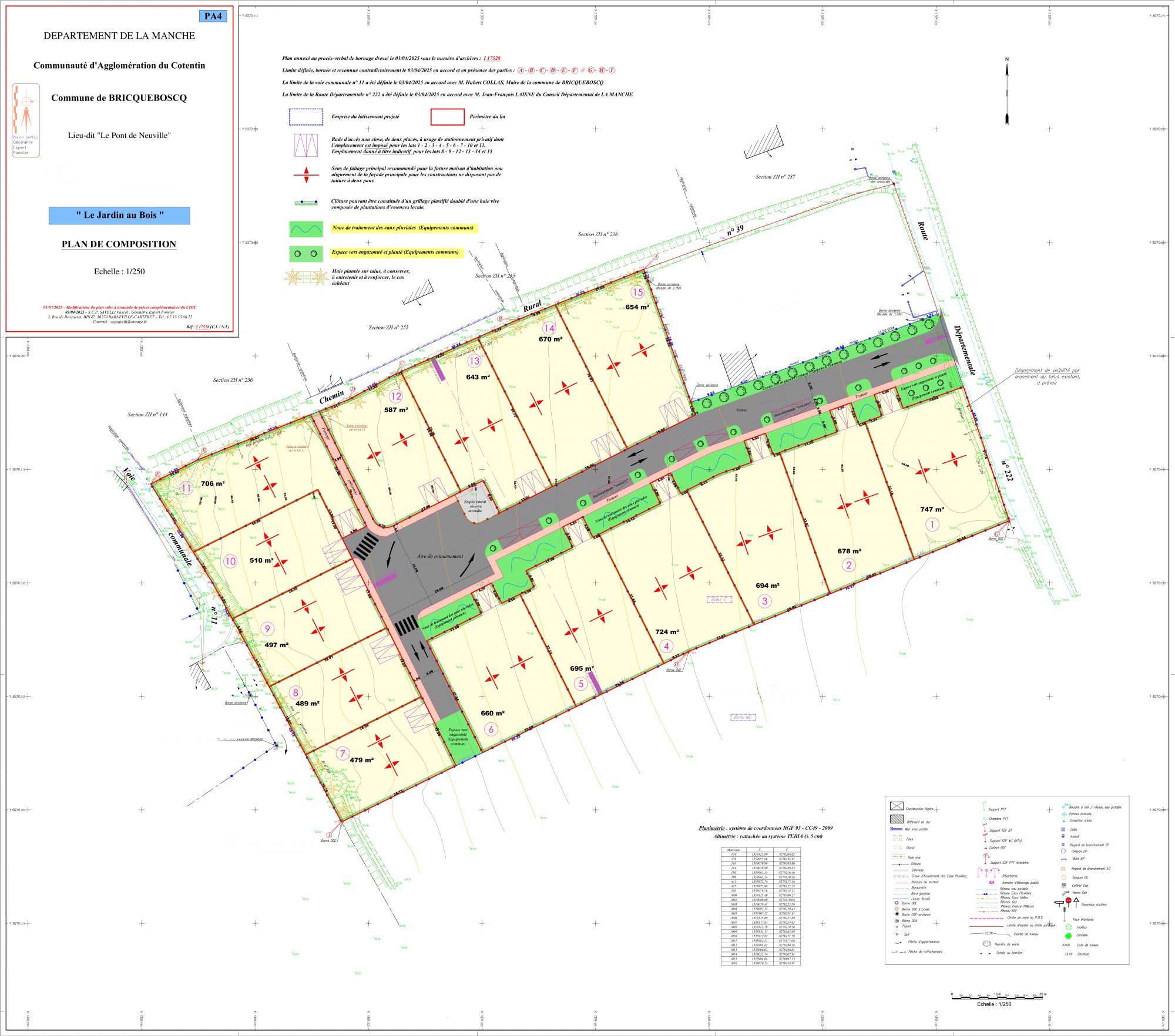 A vendre : Terrain - 660m² - Bricquebosq (50340) · 62 786 €