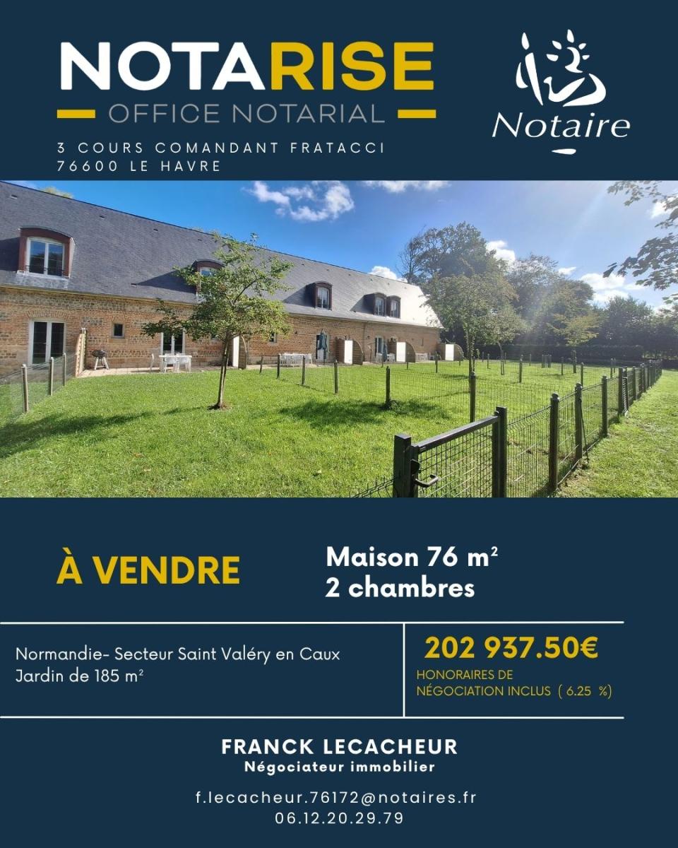 Maison 3 pièces 76 m² · à Saint-Valery-en-Caux · 76 m² · 202 937 €