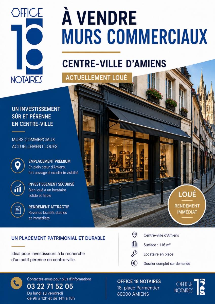 Réseau des notaires · à Amiens · 116,5 m² · 184 000 €