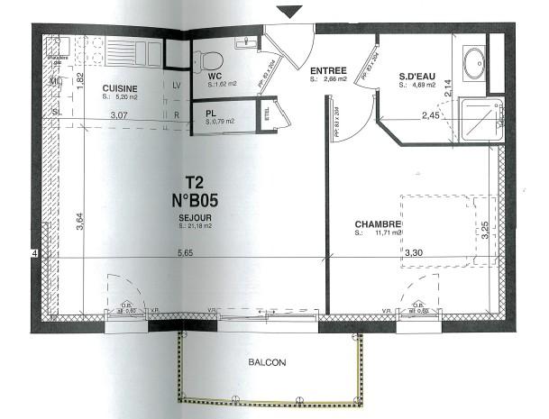 Appartement 2 pièces 48 m² · à Plougastel-Daoulas · 47,9 m² · 166 300 €